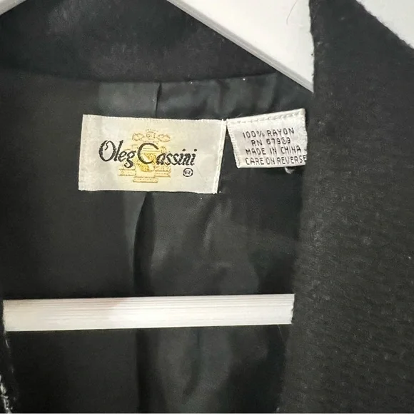 Vintage 1980s Oleg Cassini Jacket - Picture 2 of 5